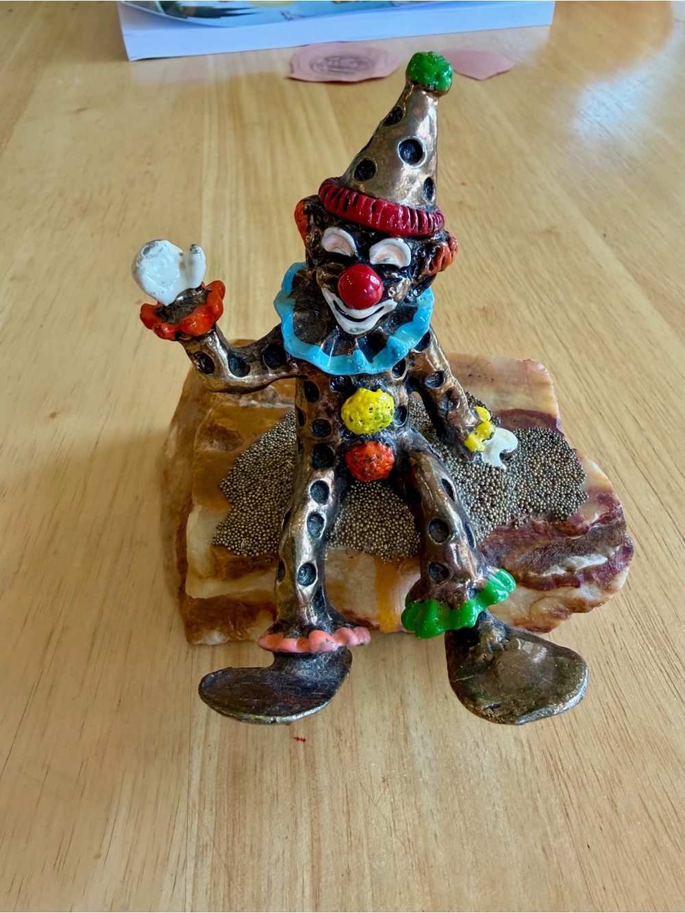 Ron Lee Clown Sculpture dated 1980
